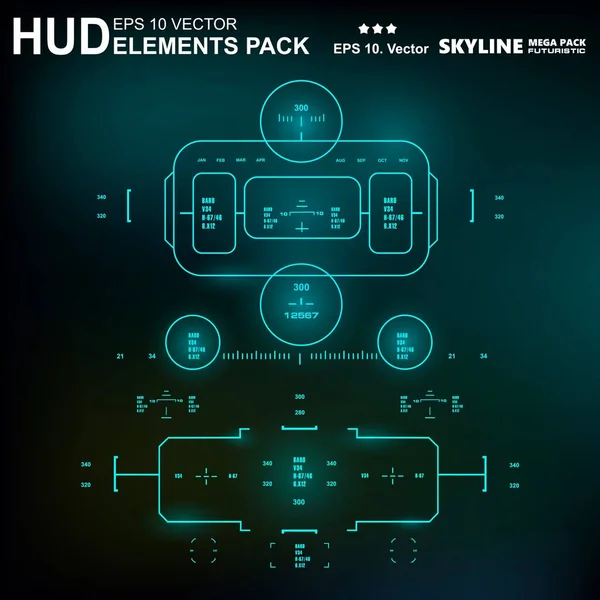 Gelecekçi yeşil sanal grafik dokunmatik kullanıcı arayüzü