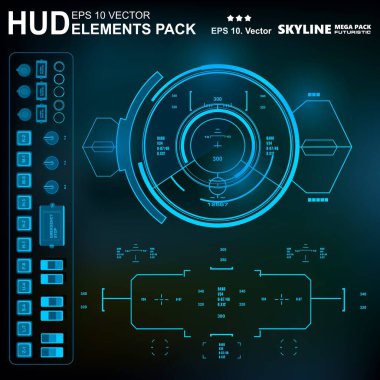 Gelecekçi yeşil sanal grafik dokunmatik kullanıcı arayüzü