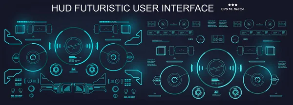 Sci Futuristic Hoddashboard Display Virtual Reality Technology Screen — 스톡 벡터