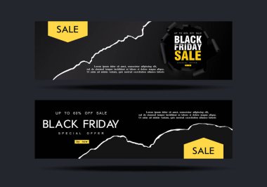 Kara Cuma indirim kuponu. Uçan parçacıklarla patlama dalgası. Patlayıcı kupon satışı.