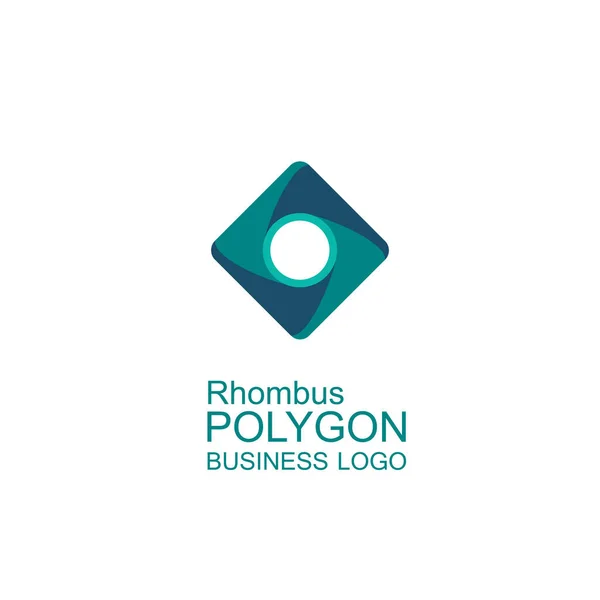 Business Ikone Raute Flache Polygonale Raute Geometrisches Designkonzept Logo — Stockvektor