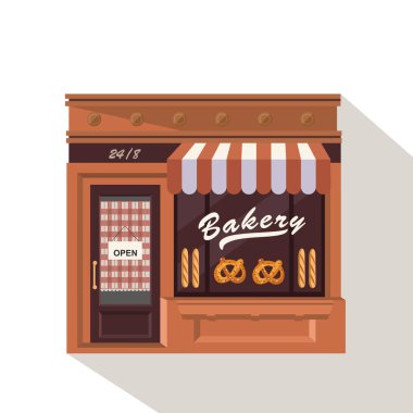 mimari, sanat, fırın, bina, işletme, karikatür, şehir, ticaret, ticari, tüketim, sevimli, tasarım, kapı, dış cephe, yemek, ev, ikon, illüstrasyon, izole edilmiş, küçük, yerel, alışveriş merkezi, perakende, perakende, satış,,