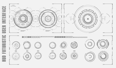 Bilimkurgu gelecekçi gövde gösterge paneli sanal gerçeklik ekranı
