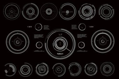 Bilimkurgu gelecekçi gövde gösterge paneli sanal gerçeklik ekranı