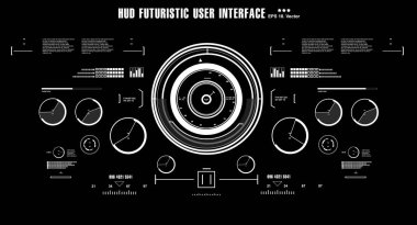 Bilimkurgu gelecekçi gövde gösterge paneli sanal gerçeklik ekranı