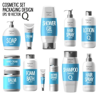 Gerçekçi kozmetik ürünler, kaliteli ürünlerin tanıtımı, saç şampuanı, sabun ve el kremi.