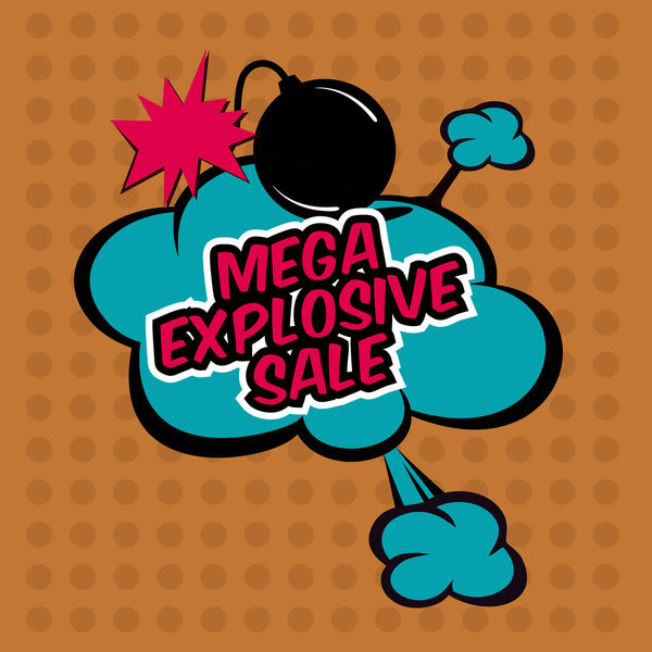 Мега-взрывная продажа в комиксах, в облаке