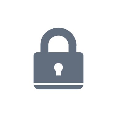 lock vector icon 10 eps , Lorem ipsum Flat design