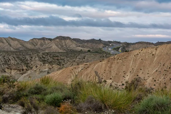 Camino Forma Desierto —  Fotos de Stock