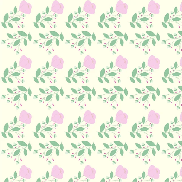 Florales Muster Muster Mit Blumen Muster Für Bettwäsche Notizblock Schreibwaren — Stockvektor