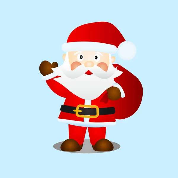 Santa Claus Bag — Stock Vector