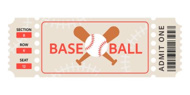 Kart beyzbol bileti klasiği Bir tasarımı kabul et