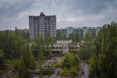 Pripyat, hayalet bir kasaba, felaketin sonuçları, insansız bir şehir, Ukrayna, Çernobil