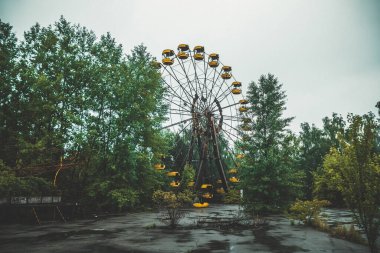 Pripyat, hayalet bir kasaba, felaketin sonuçları, insansız bir şehir, Ukrayna, Çernobil