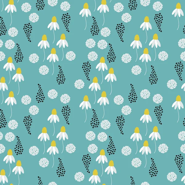 Motif floral sans couture — Image vectorielle