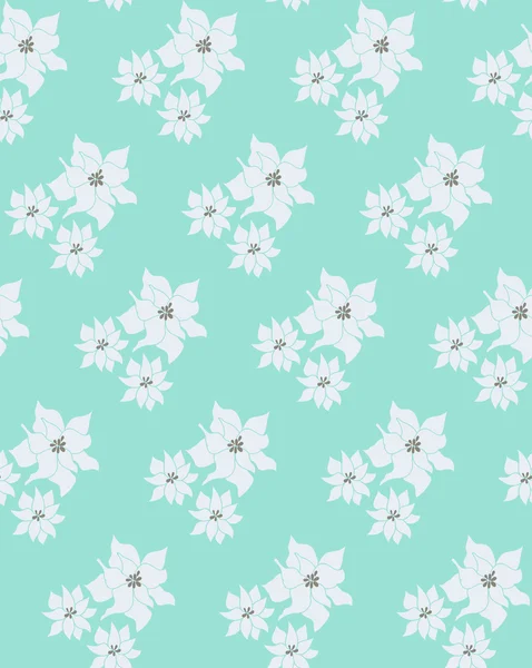 Bloemen naadloos patroon — Stockvector