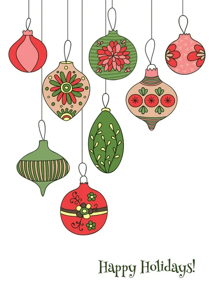 Plantilla de tarjeta de Navidad — Archivo Imágenes Vectoriales