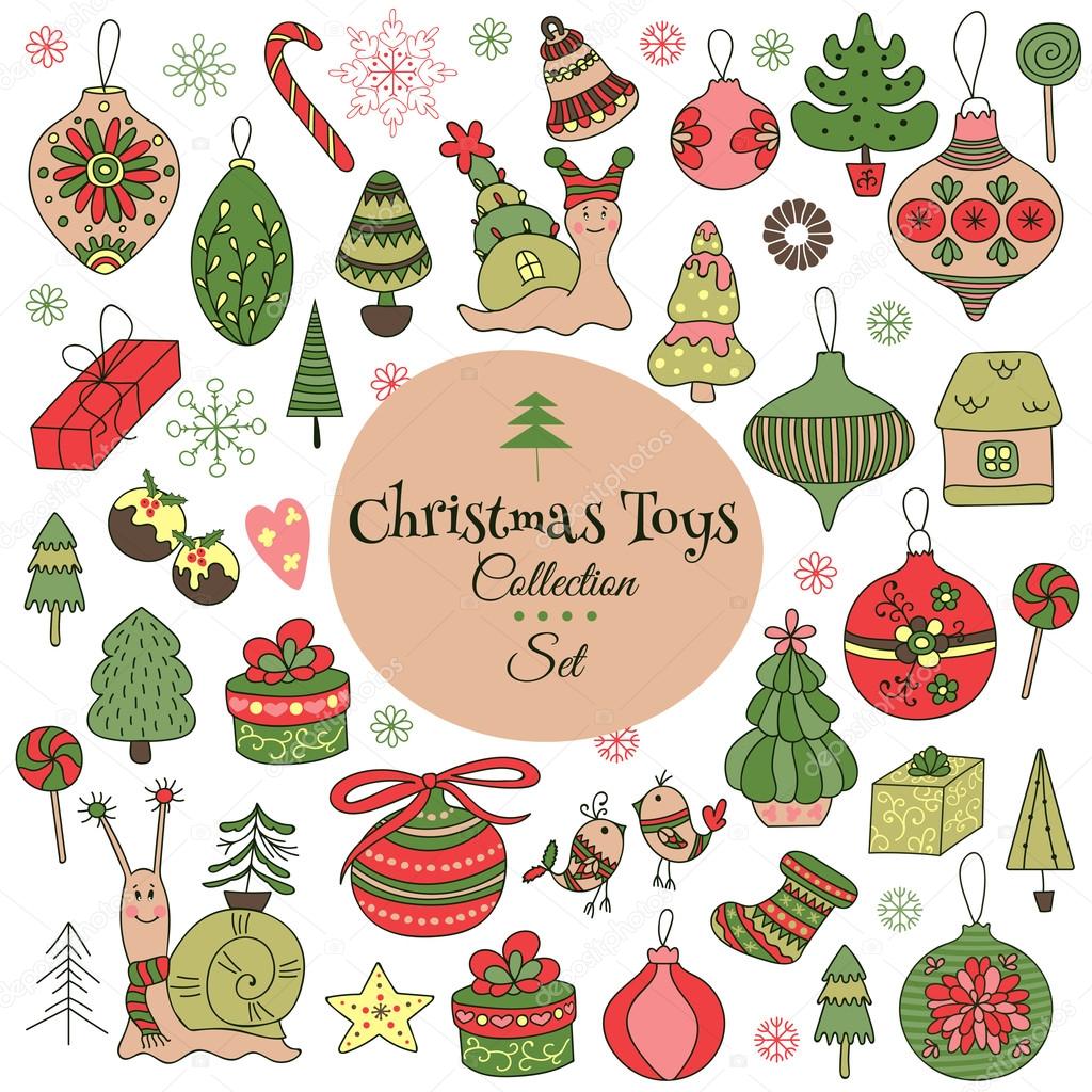 Christmas decorations set Stock Vector Image by ©Julia_Khimich 93114868