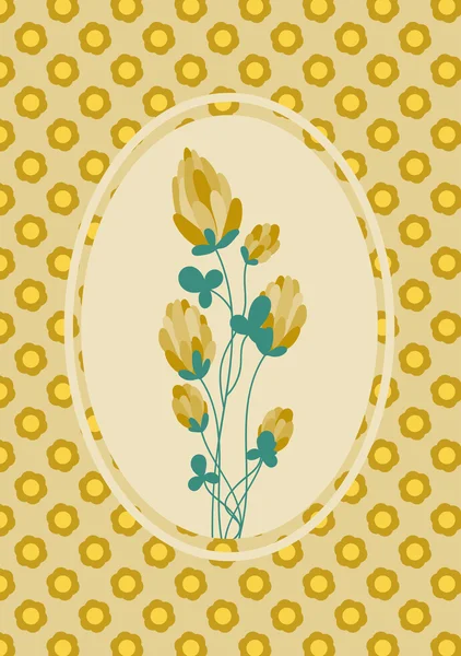 Plantilla de tarjeta de primavera — Vector de stock