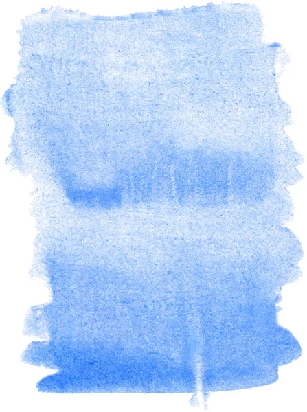 Puha Kék Cián Akvarell Textúra Háttér Kézzel Festett — Stock Fotó