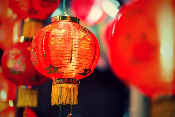 Lamba, Çin yeni yılı, Çince fenerler — Stok fotoğraf