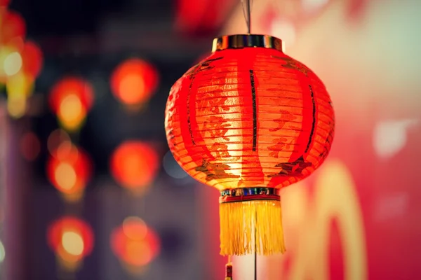 Lamba, Çin yeni yılı, Çince fenerler — Stok fotoğraf
