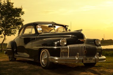 Nakhon Ratchasima, Tayland - 13 Haziran: Vintage araba Desoto bir 