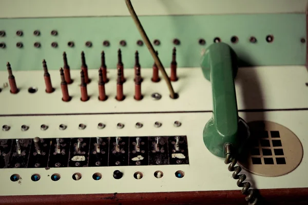 Máquina de comunicação retro e máquina de comunicação vintage — Fotografia de Stock