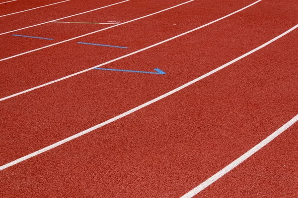Corrida vermelha para correr — Fotografia de Stock