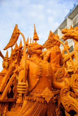 Mum Festivali Tayland'da güzeldir.