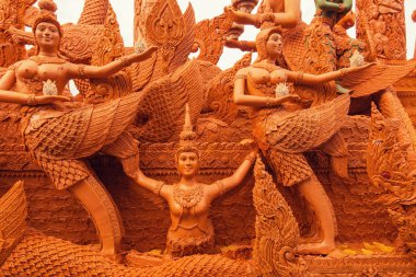 Desen edebiyat oyma Mum Festivali.