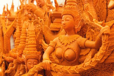 Desen edebiyat oyma Mum Festivali.