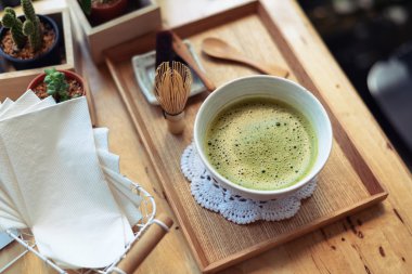 Japon Yeşil çay sıcak ve tel fırçalamak bambu yapılmış