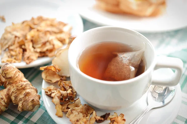 Tea maker Helianthus tuberosus Hot drinks — Stock Photo, Image