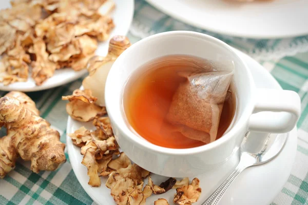 Tea maker Helianthus tuberosus Hot drinks — Stock Photo, Image