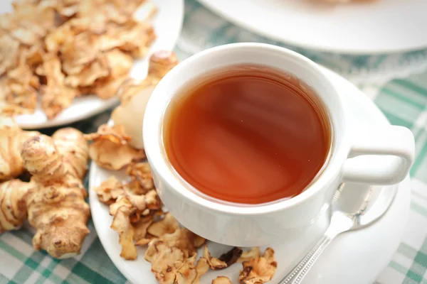 Tea maker Helianthus tuberosus Hot drinks — Stock Photo, Image