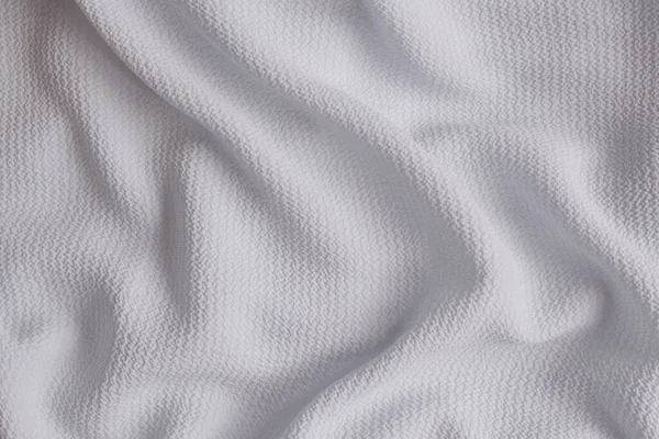 Beyaz Kabartmalı Kumaş Dokusu — Stok fotoğraf