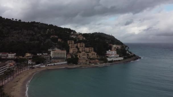 Cloudy Day Port Soller Palma Mallorca — Stock Video