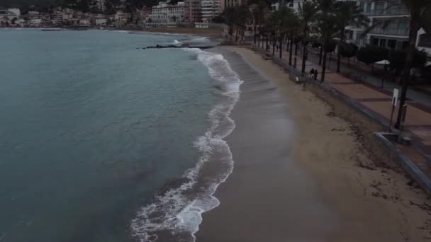 Dia Nublado Porto Soller Palma Maiorca — Vídeo de Stock