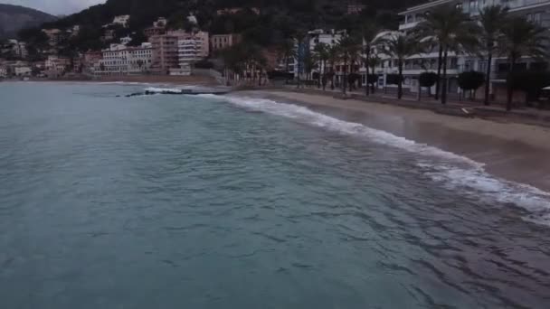 Zataženo Přístavu Soller Palma Mallorca — Stock video