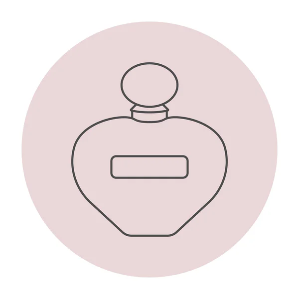 Vektor Ikonen För Flaska Med Parfym Line Konst Illustration Doften — Stock vektor