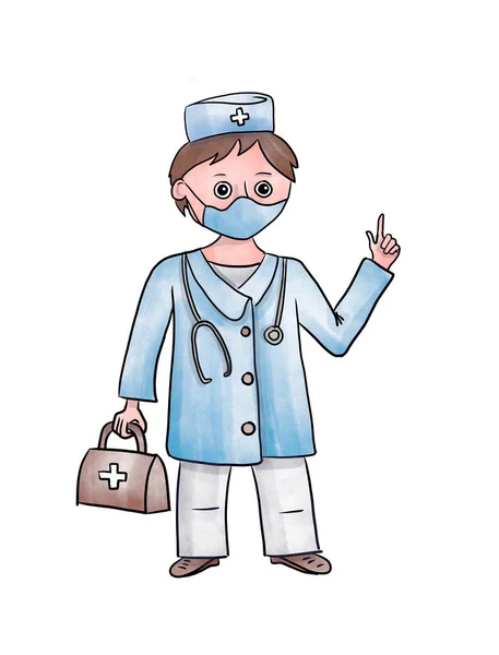 Doctor Cartoon Character — Stock Photo, Image