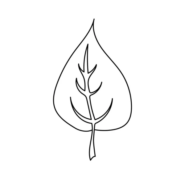 Ikonen för löv. Vektorillustration — Stock vektor