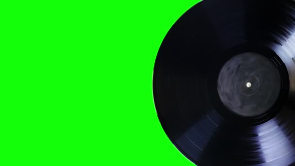 Vinyl Record is roterende — Stockvideo