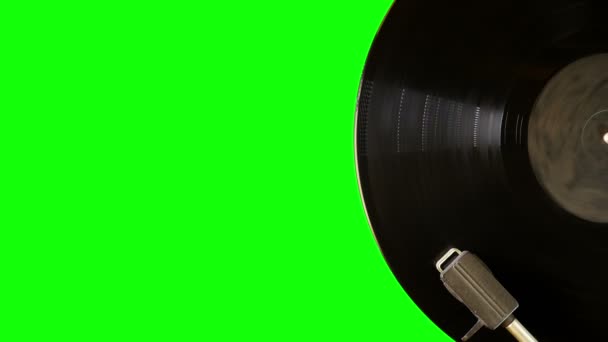Vinylskiva är roterande — Stockvideo