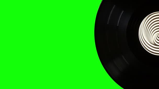 Vinylskiva är roterande — Stockvideo
