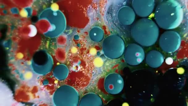 Burbujas de tinta en el agua — Vídeos de Stock
