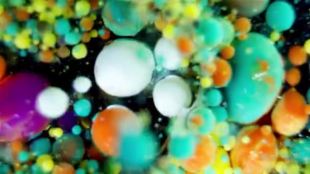 Ink Bubbles In Water — Stock Video