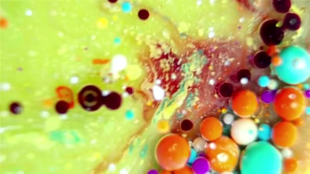 Ink Bubbles In Water — Stock Video