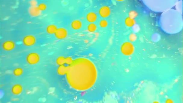 Burbujas de tinta en el agua — Vídeo de stock